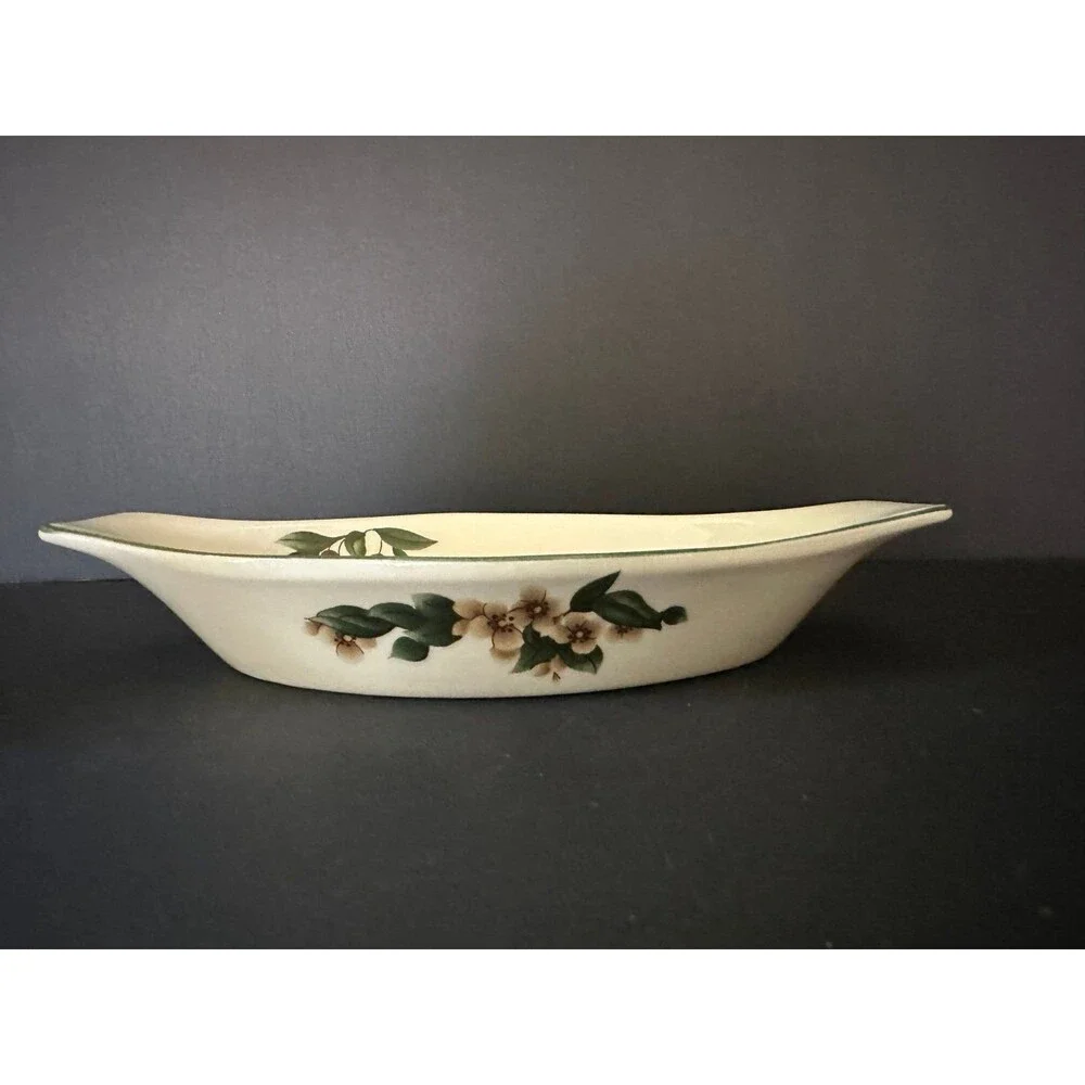 The Cades Cove Collection Apples Blossoms Small Au Gratin Casserole Dish